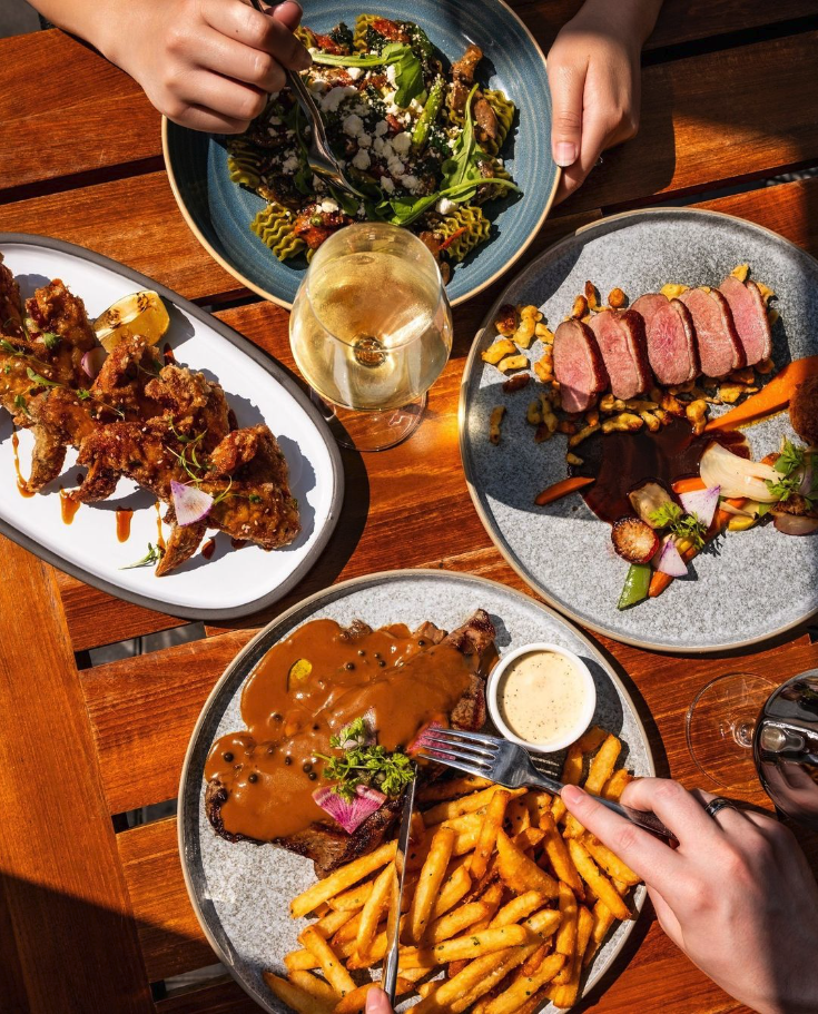 Table of food at Wildlight